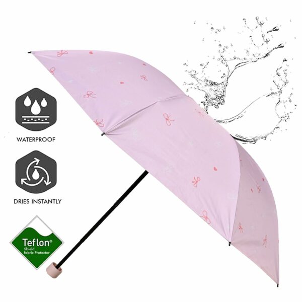 Compact 3-Fold Manual Open Umbrella - UV & Rain Protection - Image 2