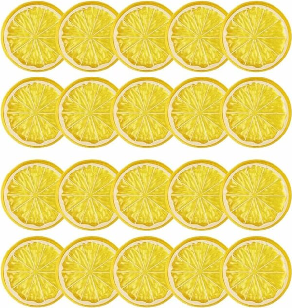 20Pcs Artificial Lemon Lime Slices for Home Decor & Crafts - Image 2
