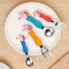 Unicorn Family Baby Spoon and Fork Cutlery Set - Stainless Steel