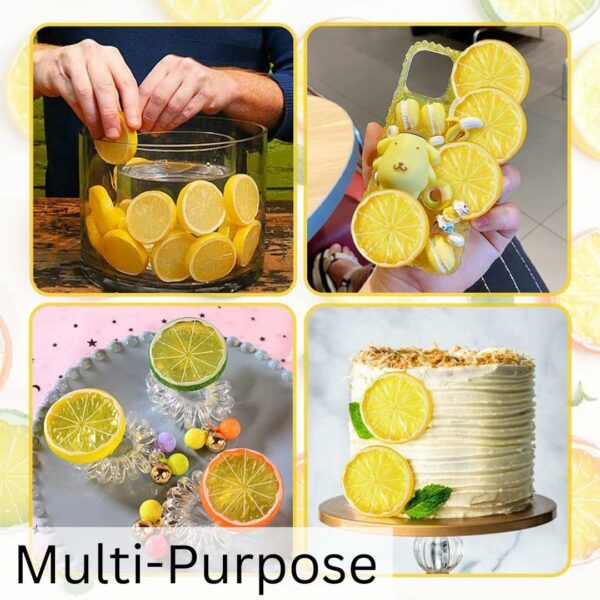 20 Pcs Fake Lemon Slices for Decoration & Photography Props - Image 6