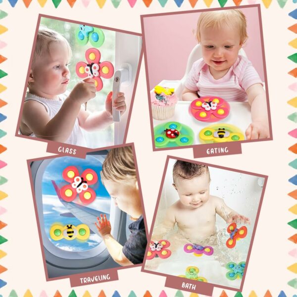 Wembley Baby Bath Spinner Toy Set - 3 Pcs for Fun & Learning - Image 4