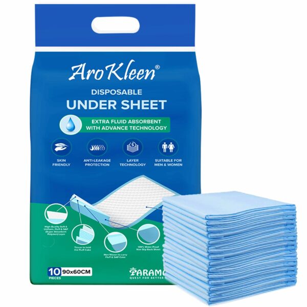 Super Absorbent Disposable Under Sheet 90x60 CM - 10 Count