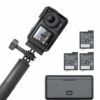 4K Waterproof Action Camera with Low-Light Sensor & 3 Batteries