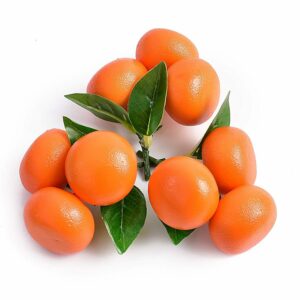 Lifelike Artificial Mini Tangerines for Home and Party Decor - 3 pcs
