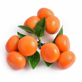 Lifelike Artificial Mini Tangerines for Home and Party Decor - 3 pcs