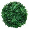 Set of 4 Green PVC Eucalyptus Boxwood Topiary Grass Balls - 18 cm