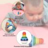 Wooden Roly Poly Tumbler Toy for Babies 6 Months+, Eco-Friendly