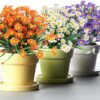 Outdoor Artificial Daisies - UV Resistant Faux Plants Set of 2