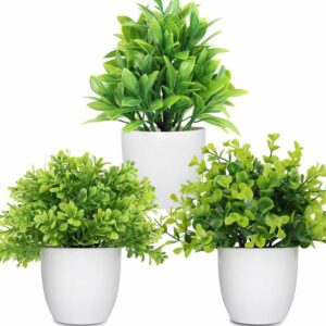 Mini Eucalyptus Faux Potted Plants for Home Decor