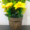 Artificial Sunflower Plant Pot - 45cm Yellow Home Decor