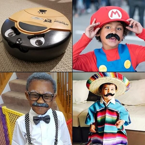 Self Adhesive Polycotton Fake Moustache for Parties & Events - Image 5