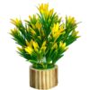 Small Green Artificial Olive Tree with Pot for Home Decor