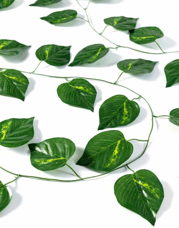 Artificial Money Plant Leaf Garland - 6ft Wall Hanging Decor - Image 6