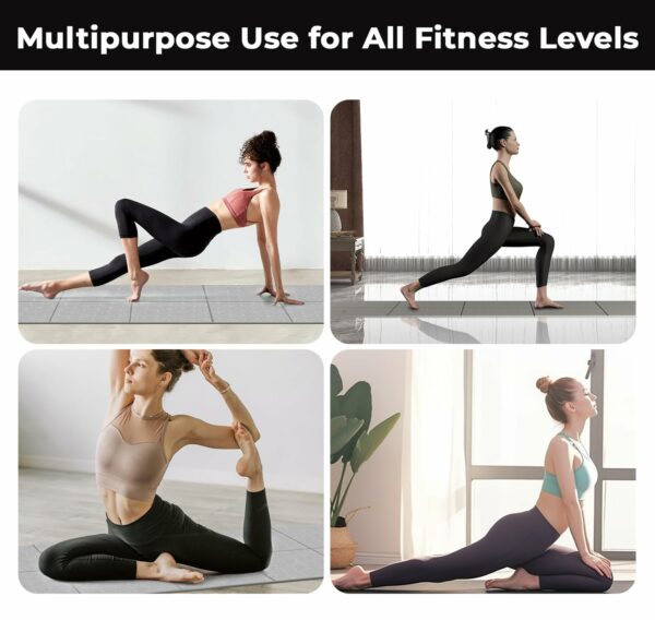 Folding Yoga Mat 10mm Thick, Large Size for Workouts - Image 6