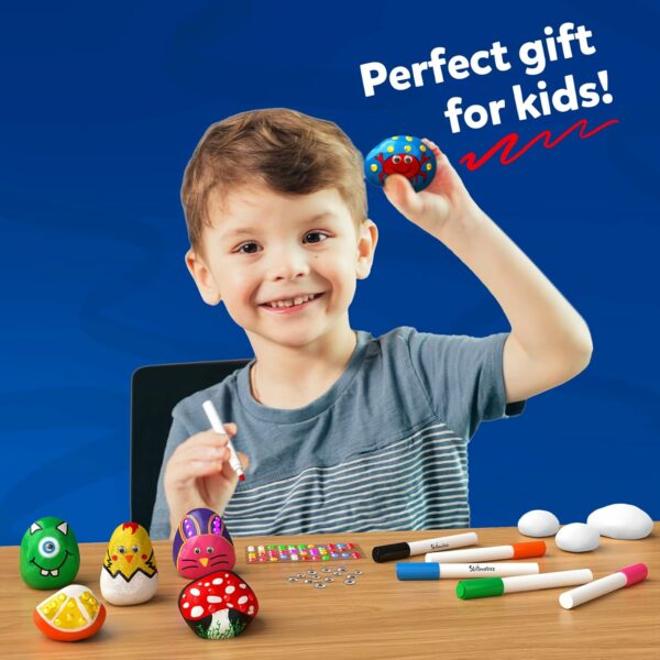 Mess-Free Rock Painting Kit for Kids Ages 4-12 - Creative Art Activity - Image 6