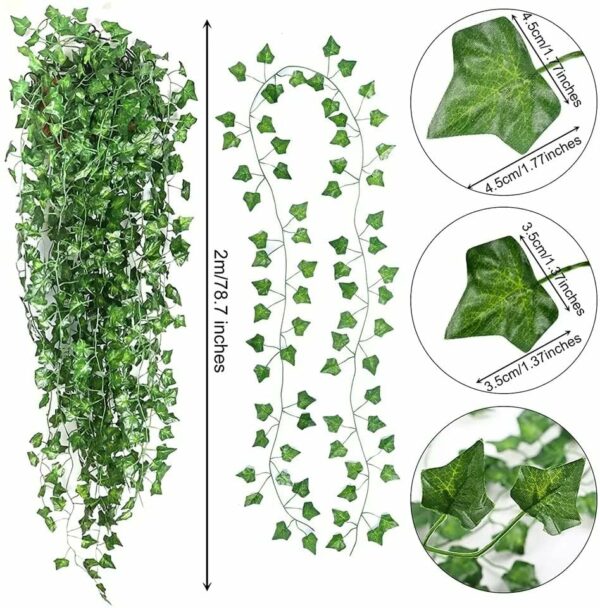 Artificial Leaves Creeper - 7 ft Height, 5 Strands for Versatile Decoration - Image 4