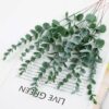 Realistic Artificial Eucalyptus Leaves for Home Decor - 18 Stems
