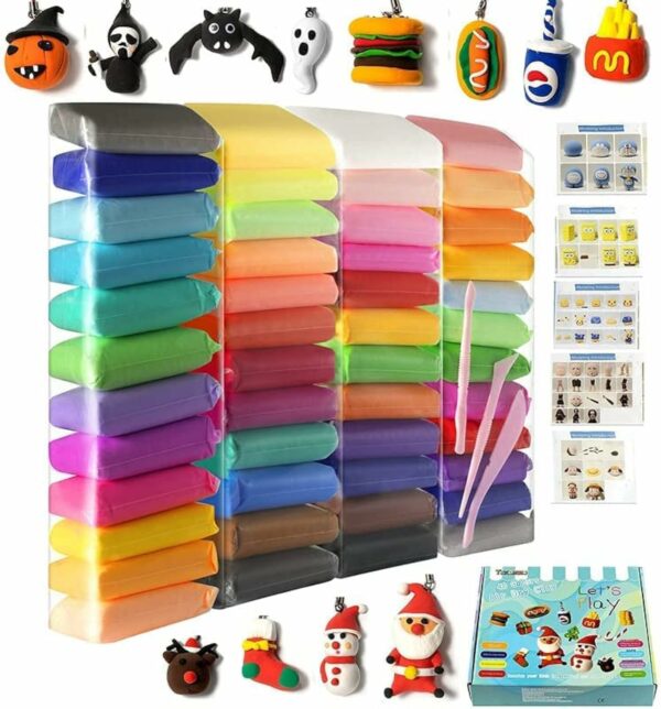 24 Pcs Air Dry Clay Set for Creative Arts & Crafts