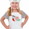 Baby Chef Poly Cotton Apron and Chef Cap Set for Ages 5-8