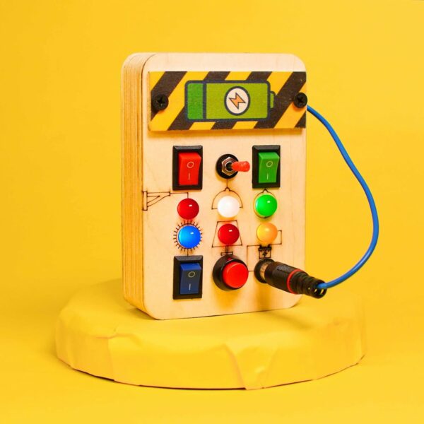 Busy Board V1.5 with LED Light - Sensory Toys for Toddlers 1-3 - Image 3