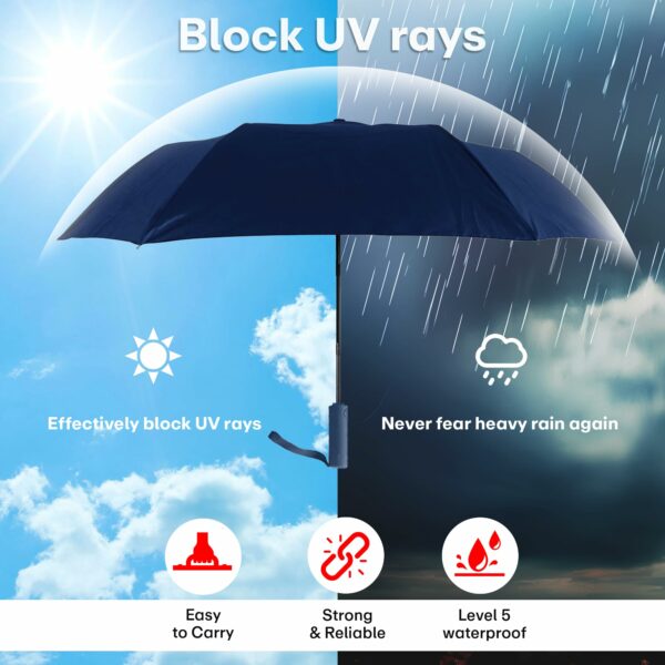 Portable Travel Umbrella - Windproof, Compact & Auto Open/Close - Image 5