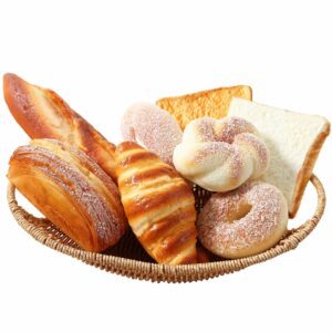 8pcs Realistic Artificial Bread Set for Home Decoration