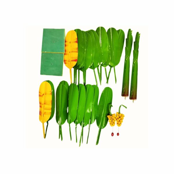 Artificial Banana Tree for Pooja - 16 Inch Metal Decoration - Image 4