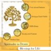 100% Pure Brass Kalpavriksha Tree - 6 Inch Home Decor
