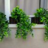 Pack of 3 Hanging Artificial Foliage Vine Plants - 28cm Green