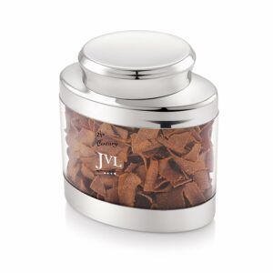 Airtight Oval Canister with Stainless Steel Lid - 1100ML