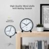 Silent 4 Inch Round Alarm Clock - Battery Operated, Easy Set & Night Light