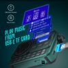 Portable 5W FM Radio with Bluetooth, USB, TF Card, LCD Display