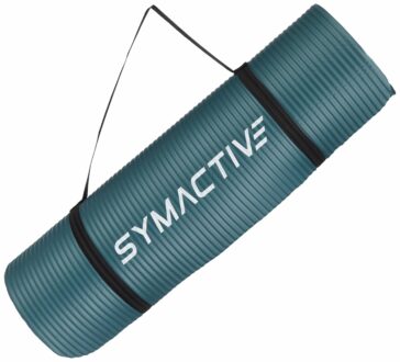 Extra Thick 13mm NBR Yoga Mat with Strap - Steel Grey