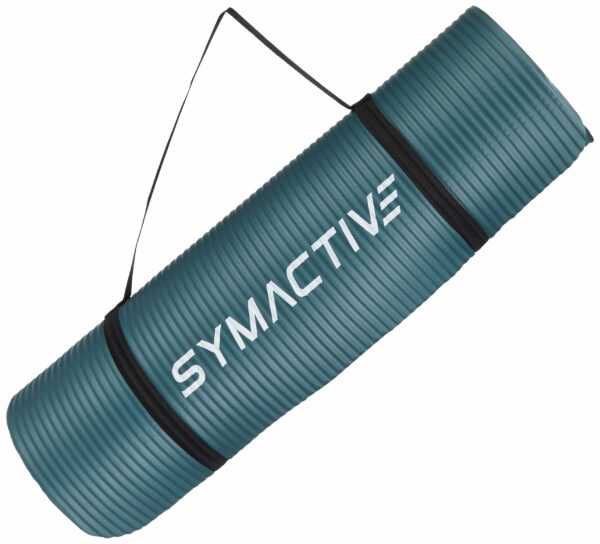 Extra Thick 13mm NBR Yoga Mat with Strap - Steel Grey