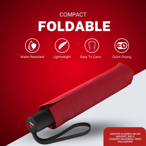 Compact Windproof Travel Umbrella - Automatic Open & Close - Image 4
