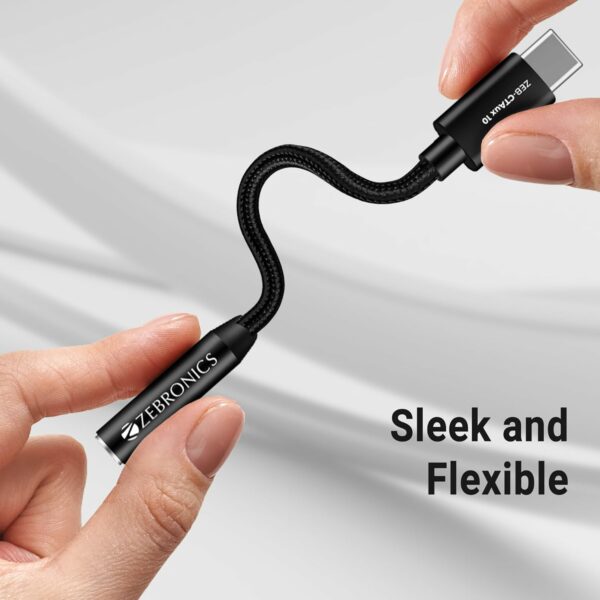 Type C to 3.5mm Audio Converter with DAC Chip - Compatible with Smartphones & Laptops - Image 5