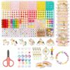 Clay Beads Bracelet Making Kit with Unicorn Pendants & Tools