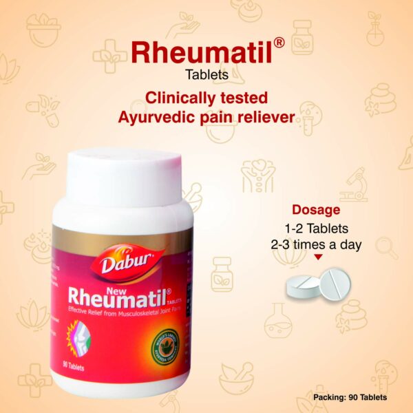 Rheumatil - Ayurvedic Pain Relief Tablets, 90 Count - Image 3