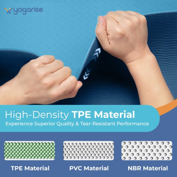 6mm Dual-Color Yoga Mat with Bag & Strap - Anti-Slip TPE - Image 6