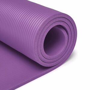 Eco-Friendly Non-Slip Yoga Mat for Home Workout - 4mm, Purple