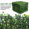 8PCS 20"x20" UV Protected Artificial Boxwood Panels for Indoor & Outdoor Use