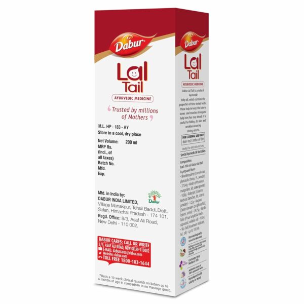Ayurvedic Baby Massage Oil - 600ml Pack of 3 for Growth - Image 2