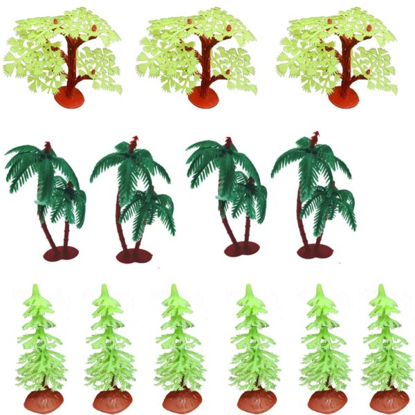 3A Featuretail Mini Artificial Trees - 20Pc Pack, 3Inch