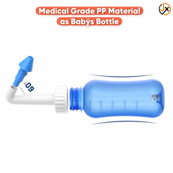 Nasal Wash Neti Pot 300ml - Ergonomic Sinus Rinse System - Image 3