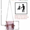 Adjustable Cotton Swing for Kids - Indoor/Outdoor Use, Safety Belt & Pillows