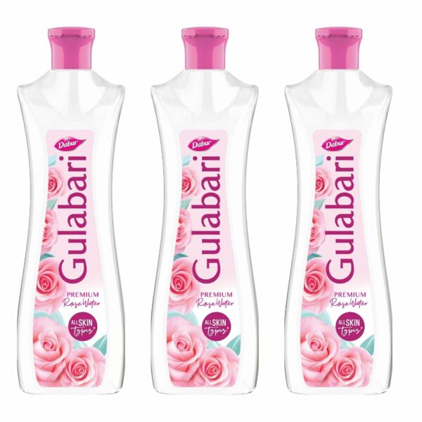 Premium Rose Water - 400ml Pack of 3 | Hydrates & Cleanses Skin
