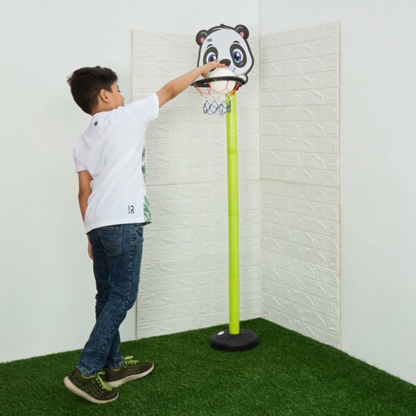 Adjustable Panda Emoji Basketball Set for Kids - Indoor & Outdoor Fun - Image 5