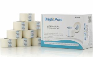 Hypoallergenic Surgical Paper Tape - 1 Inch x 9.1 M - 12 Rolls