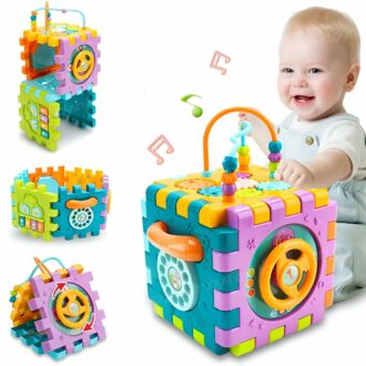 6 in 1 Educational Activity Cube for Babies 6-18 Months