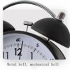 Vintage Twin Bell Alarm Clock with Night Light - Extra Loud